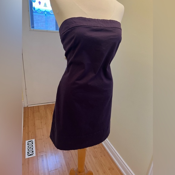 Deep Purple Strapless Dress - Picture 3 of 10